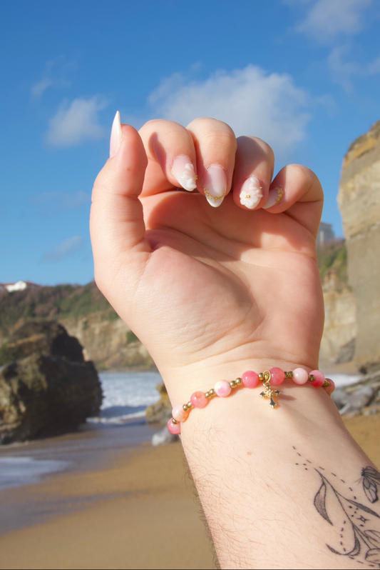 Bracelet Jaspe Persan Rose