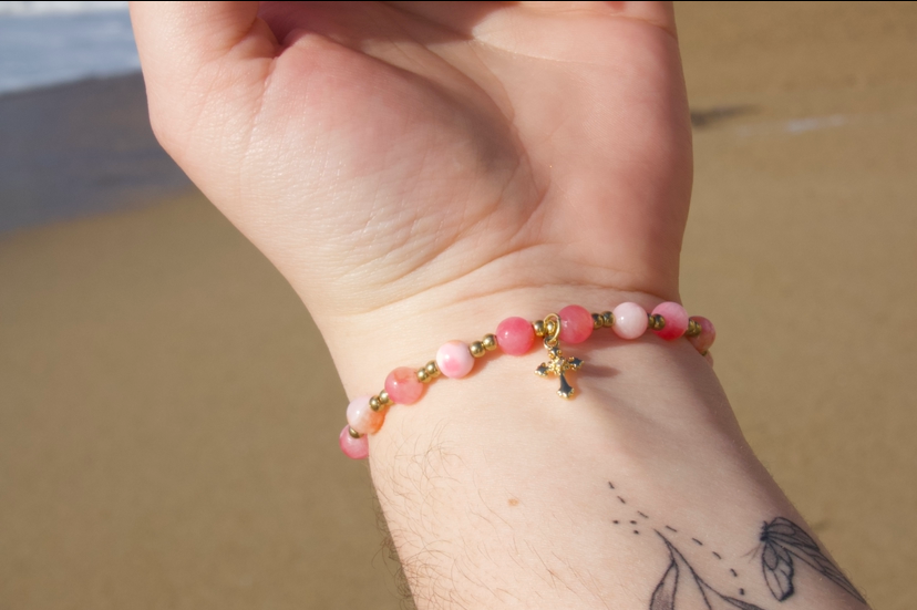 Bracelet Jaspe Persan Rose
