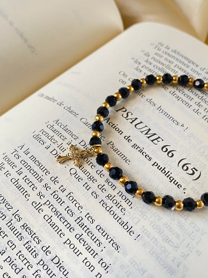 Bracelet Noir Minimaliste