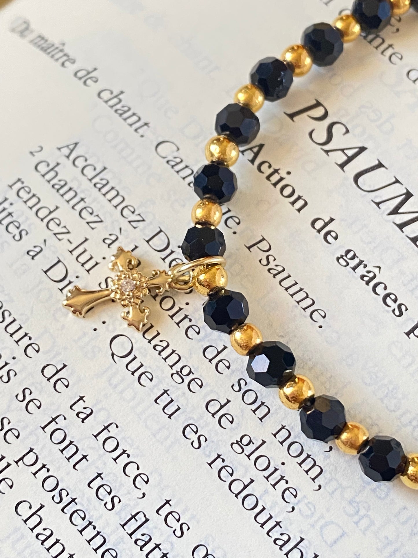 Bracelet Noir Minimaliste