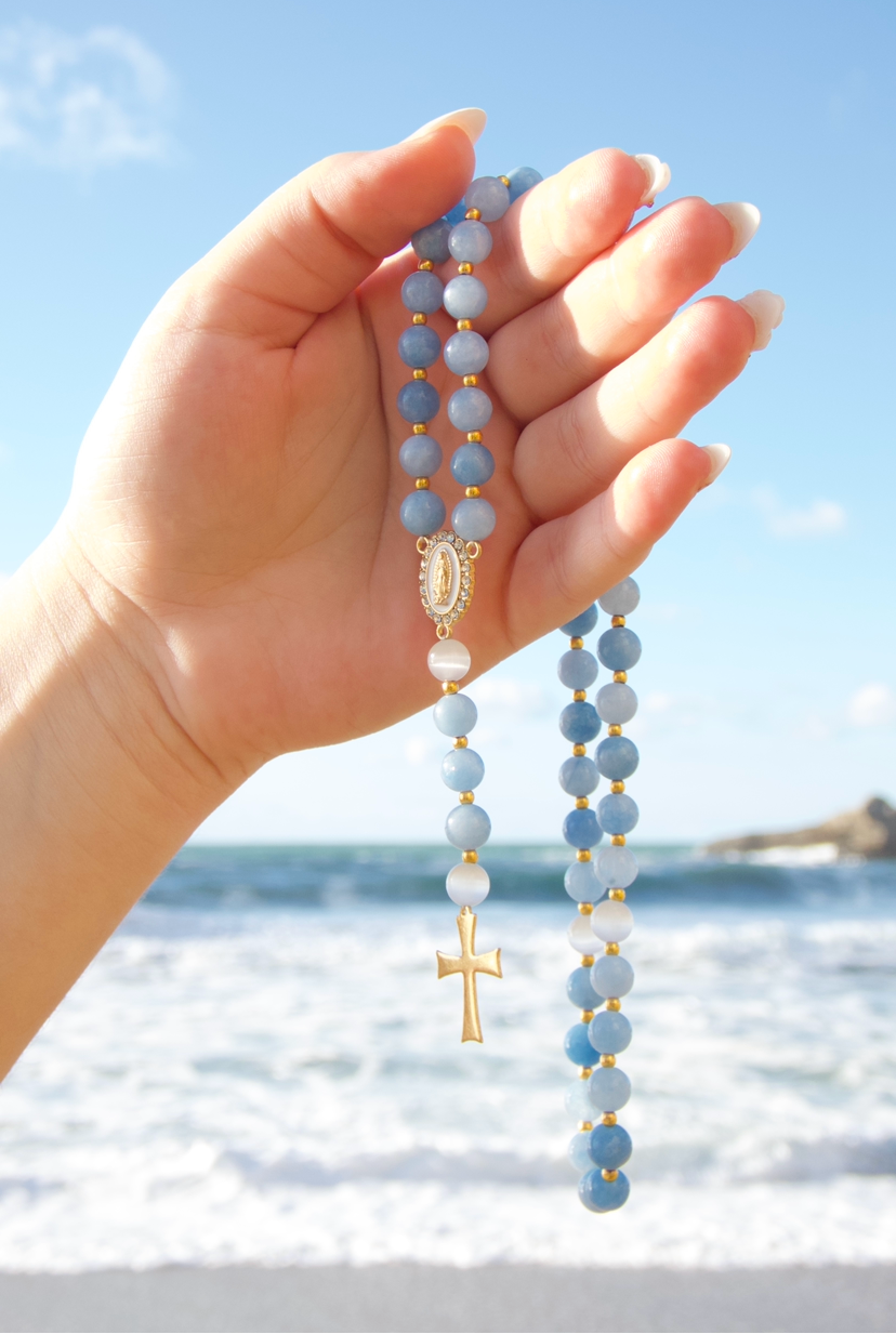 Chapelet Aigue-marine