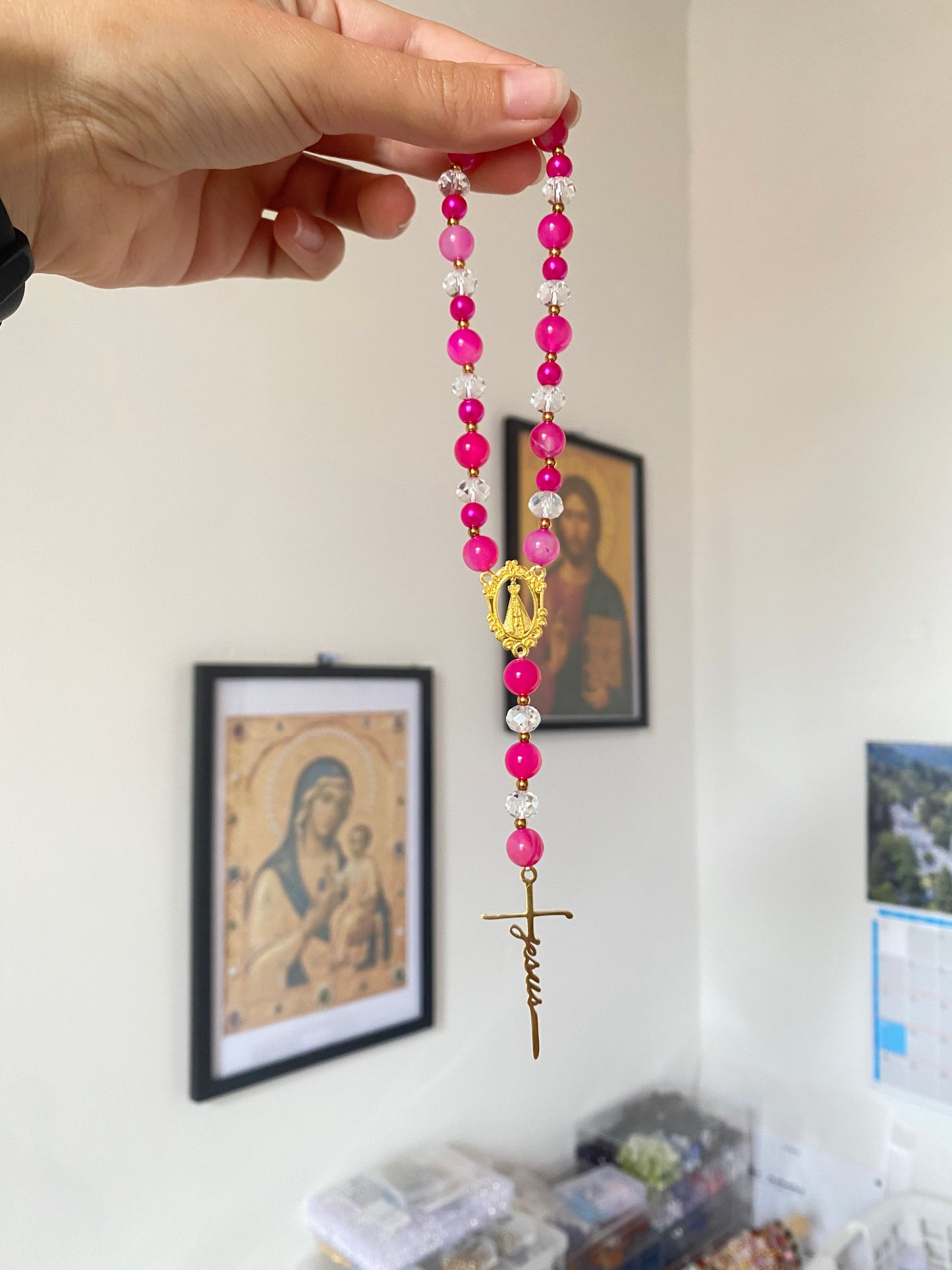 Fuchsia Pink Agate