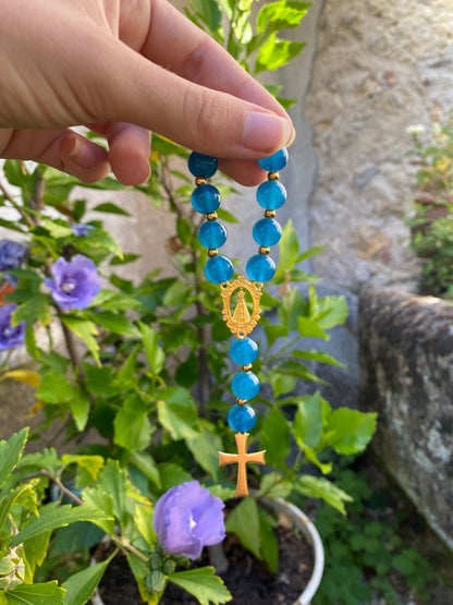 Dizainier catholique bleu turquoise