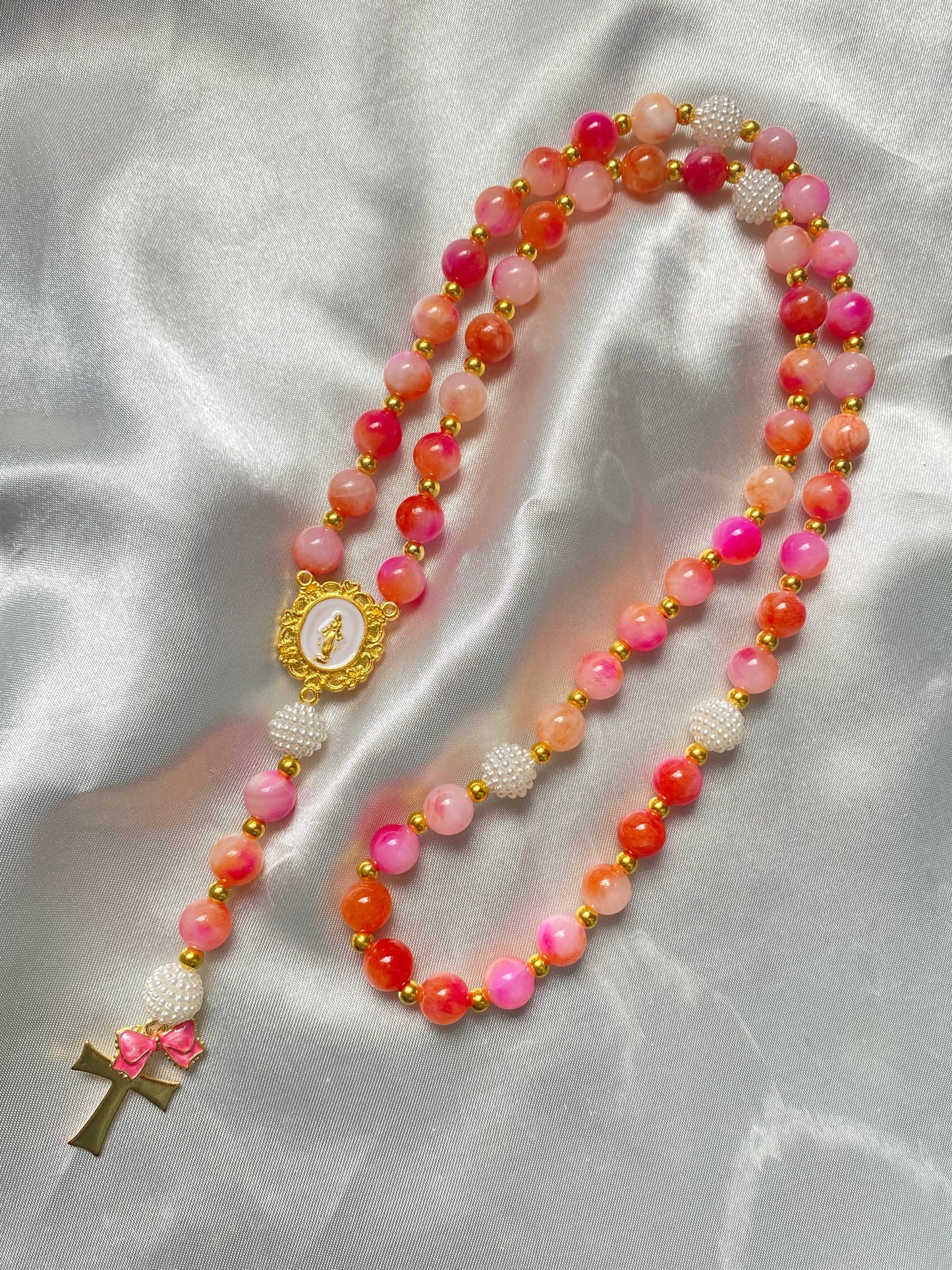 Chapelet Jaspe Rose Persan