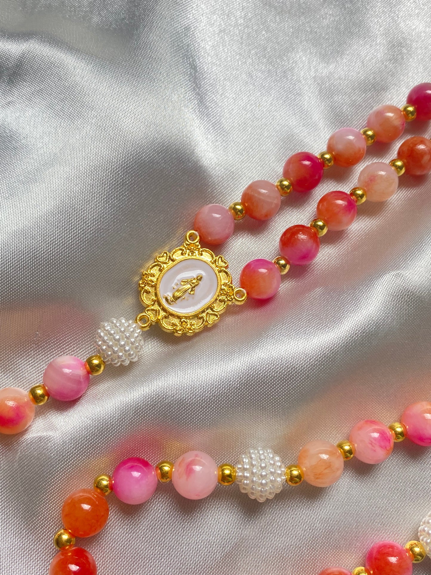 Chapelet Jaspe Rose Persan