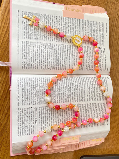 Chapelet Jaspe Rose Persan